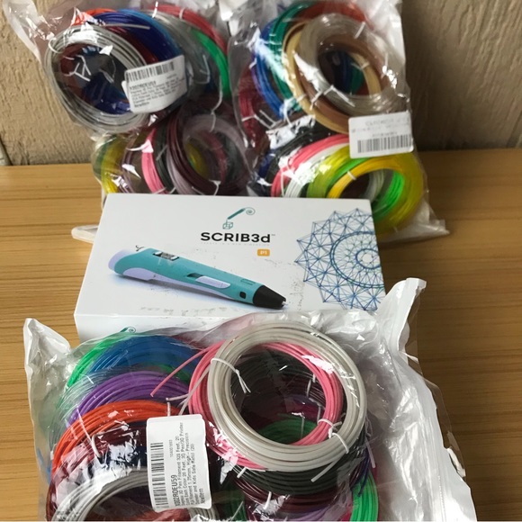 SCRIB3D P1 3D Printing Pen with Display + 61 Colored Filaments Refills -NEW- - Picture 6 of 15